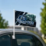 Old Dominion Monarchs House Flag Personalized Diagonal Stripes Blue Best Selling