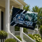 Old Dominion Monarchs House Flag Personalized Diagonal Stripes Blue Best Selling