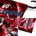 Ole Miss Rebels Garden Flag Custom Swirl Vortex Red Best Selling