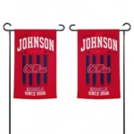 Ole Miss Rebels Garden Flag Customized Distressed Stripes Red Best Selling