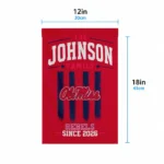 Ole Miss Rebels Garden Flag Customized Distressed Stripes Red Best Selling