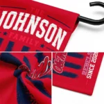 Ole Miss Rebels Garden Flag Customized Distressed Stripes Red Best Selling