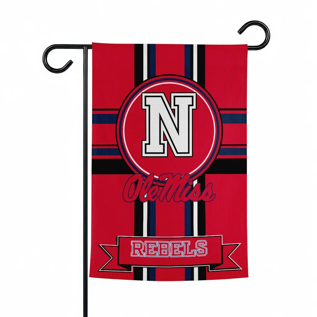 Ole Miss Rebels Garden Flag Personalized Circle Medallion Red Best Selling Ole Miss Rebels Garden Flag Personalized Circle Medallion Red Best Selling