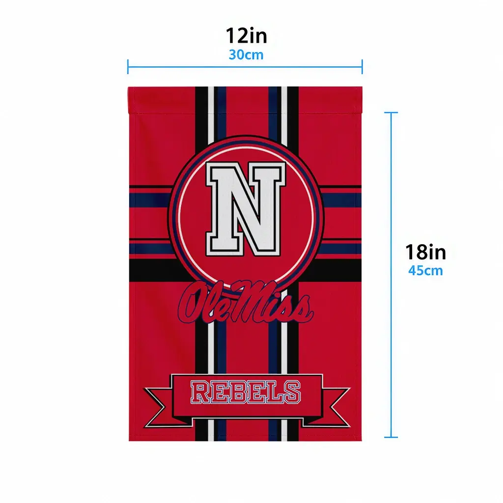 Ole Miss Rebels Garden Flag Personalized Circle Medallion Red High Quality Ole Miss Rebels Garden Flag Personalized Circle Medallion Red High Quality