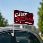 Ole Miss Rebels House Flag Custom Action Streaks Red Best Selling