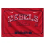 Ole Miss Rebels House Flag Personalized Ornate Border Red Best Selling