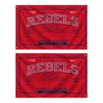 Ole Miss Rebels House Flag Personalized Ornate Border Red Best Selling