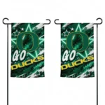 Oregon Ducks Garden Flag Custom Glowing Star Green Best Selling