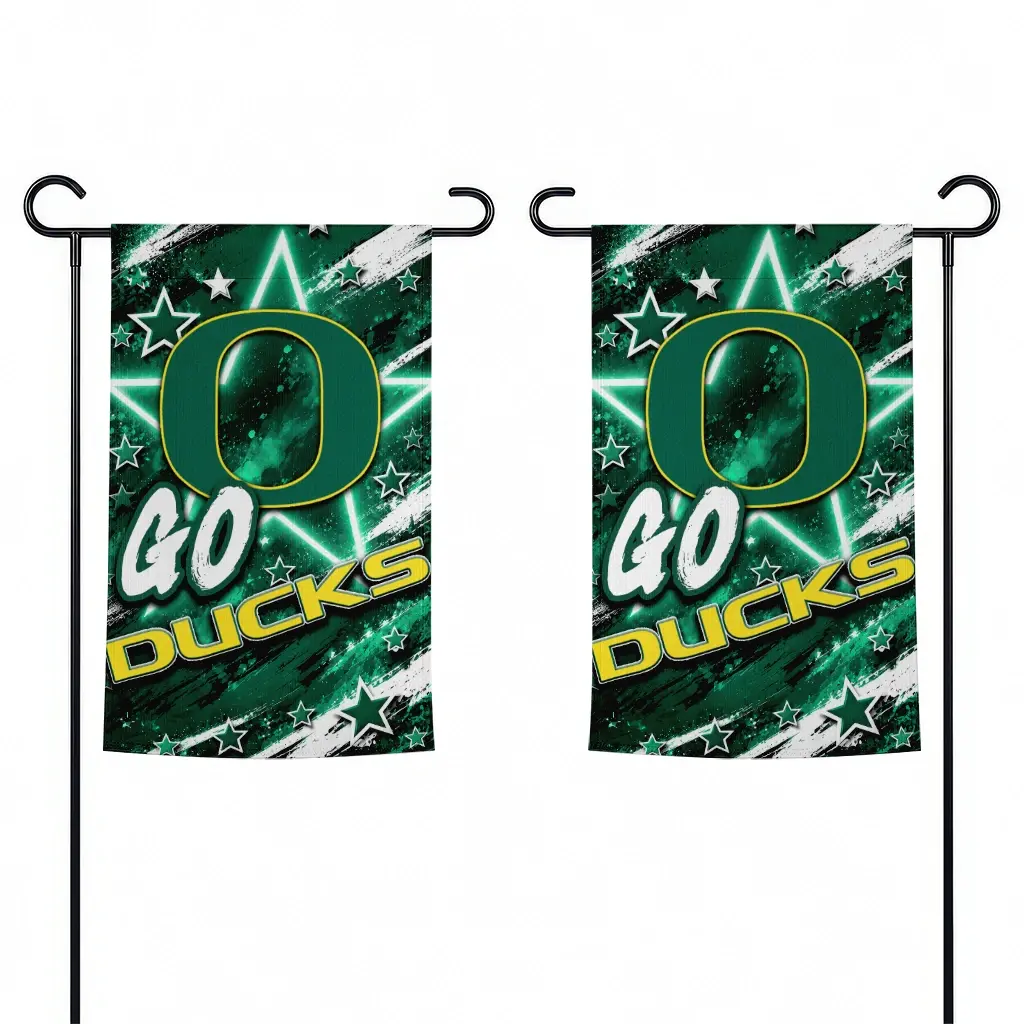 Oregon Ducks Garden Flag Custom Glowing Star Green Fashion Forward Oregon Ducks Garden Flag Custom Glowing Star Green Fashion Forward