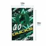Oregon Ducks Garden Flag Custom Glowing Star Green Best Selling