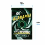 Oregon Ducks Garden Flag Custom Swirl Vortex Green Best Selling