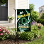Oregon Ducks Garden Flag Custom Swirl Vortex Green Best Selling