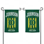 Oregon Ducks Garden Flag Customized Distressed Stripes Green Best Selling