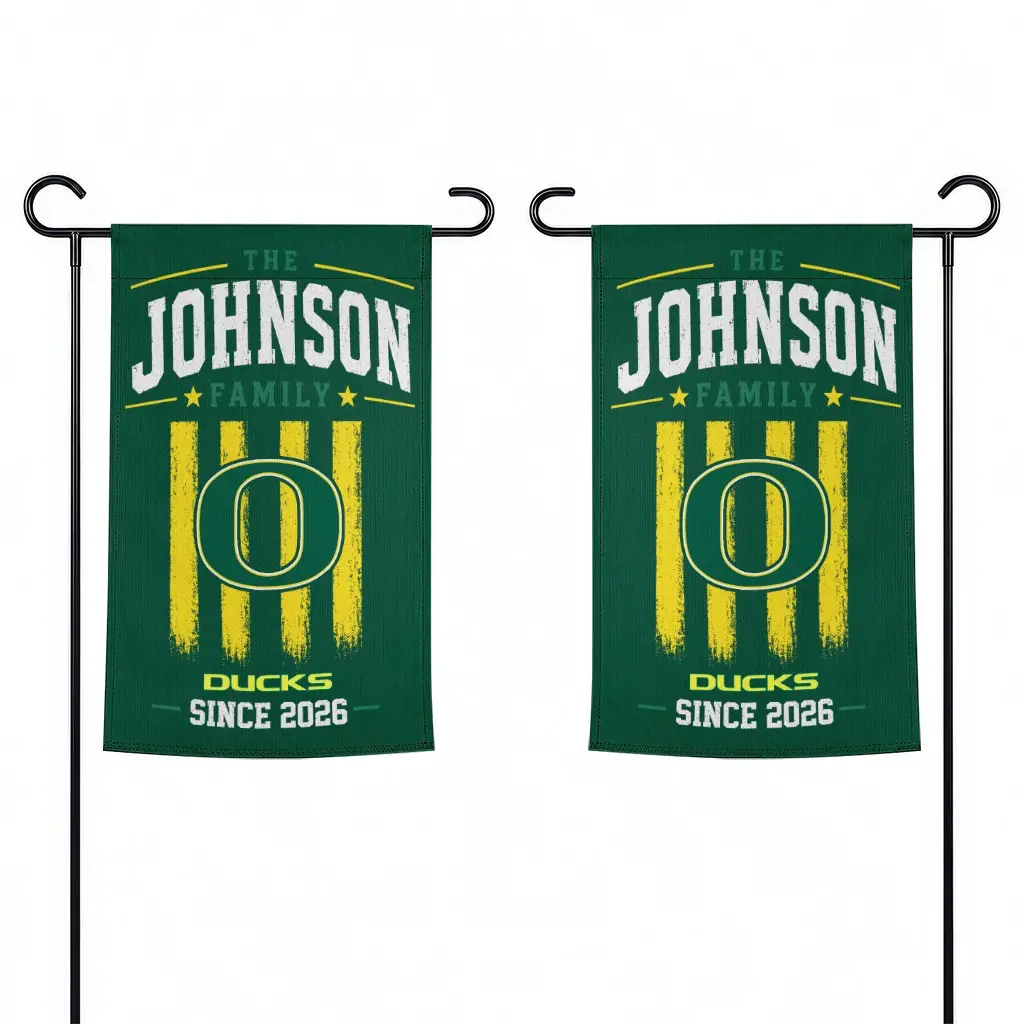 Oregon Ducks Garden Flag Customized Distressed Stripes Green Fashion Forward Oregon Ducks Garden Flag Customized Distressed Stripes Green Fashion Forward