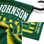Oregon Ducks Garden Flag Customized Distressed Stripes Green Best Selling