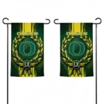 Oregon Ducks Garden Flag Customized Laurel Wreath Green Best Selling