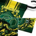 Oregon Ducks Garden Flag Customized Laurel Wreath Green Best Selling