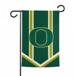 Oregon Ducks Garden Flag Personalized Chevron Stripes Green Best Selling