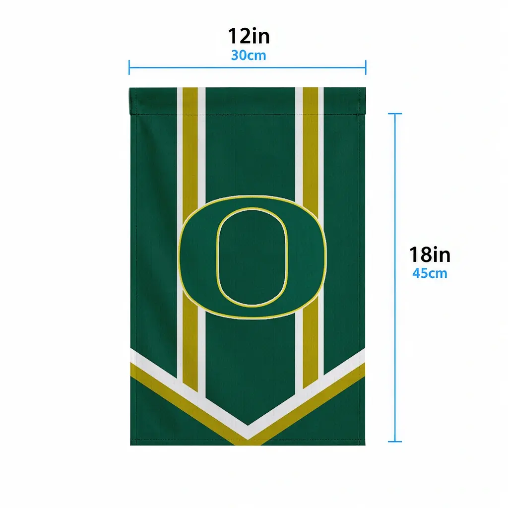 Oregon Ducks Garden Flag Personalized Chevron Stripes Green High Quality Oregon Ducks Garden Flag Personalized Chevron Stripes Green High Quality