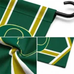 Oregon Ducks Garden Flag Personalized Chevron Stripes Green Best Selling