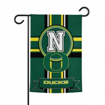 Oregon Ducks Garden Flag Personalized Circle Medallion Green Best Selling