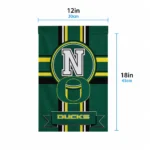 Oregon Ducks Garden Flag Personalized Circle Medallion Green Best Selling