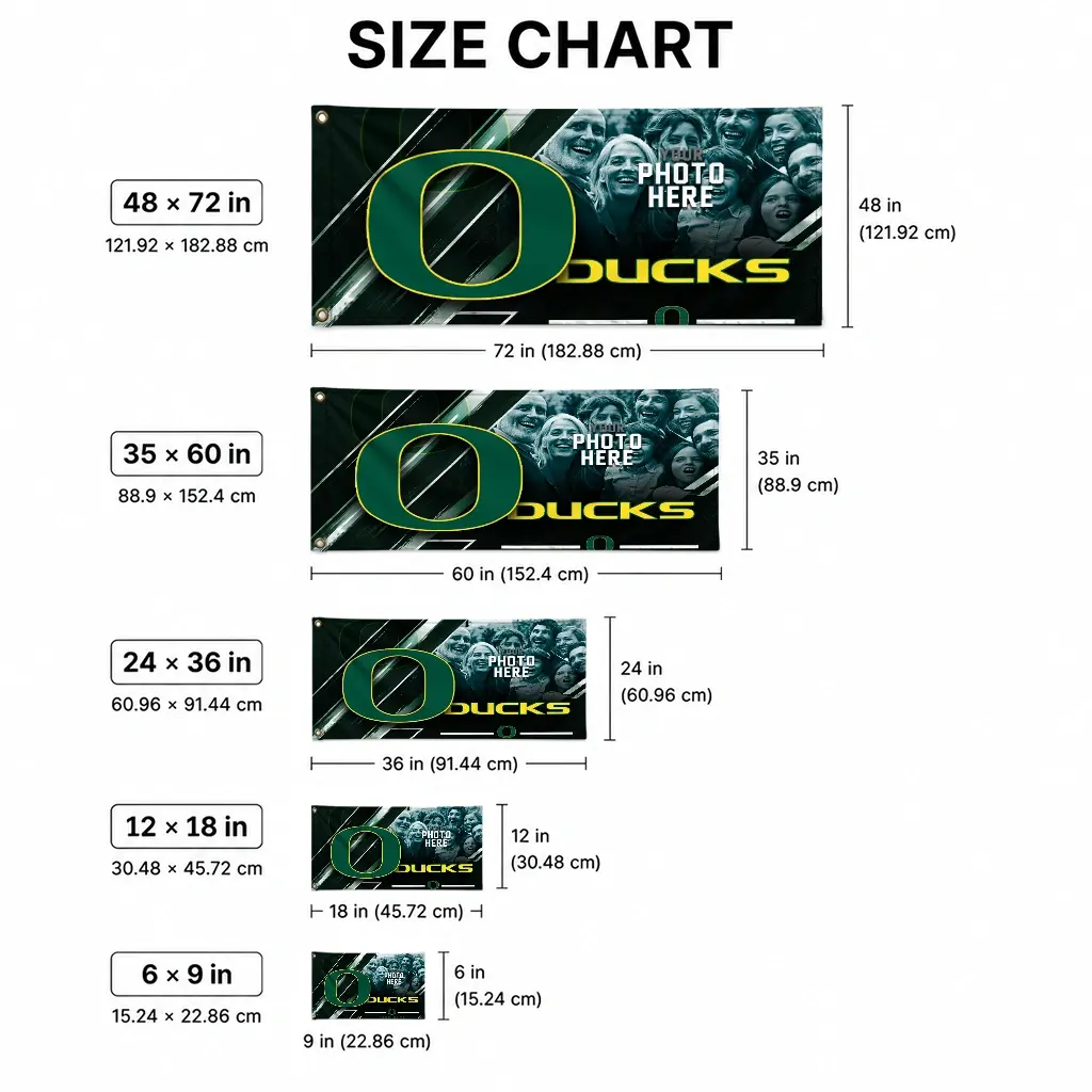 Oregon Ducks House Flag Custom Diagonal Stripes Green High Quality Oregon Ducks House Flag Custom Diagonal Stripes Green High Quality