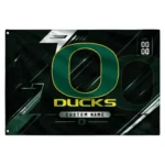 Oregon Ducks House Flag Customized Speed Slashes Green Best Selling