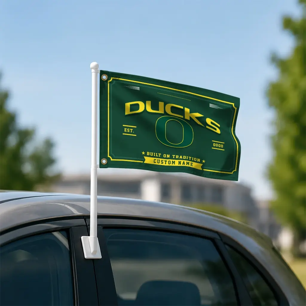Oregon Ducks House Flag Personalized Ornate Border Green Latest Model Oregon Ducks House Flag Personalized Ornate Border Green Latest Model