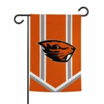 Oregon State Beavers Garden Flag Custom Chevron Stripes Orange Best Selling