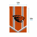 Oregon State Beavers Garden Flag Custom Chevron Stripes Orange Best Selling