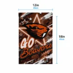 Oregon State Beavers Garden Flag Customized Glowing Star Orange Best Selling
