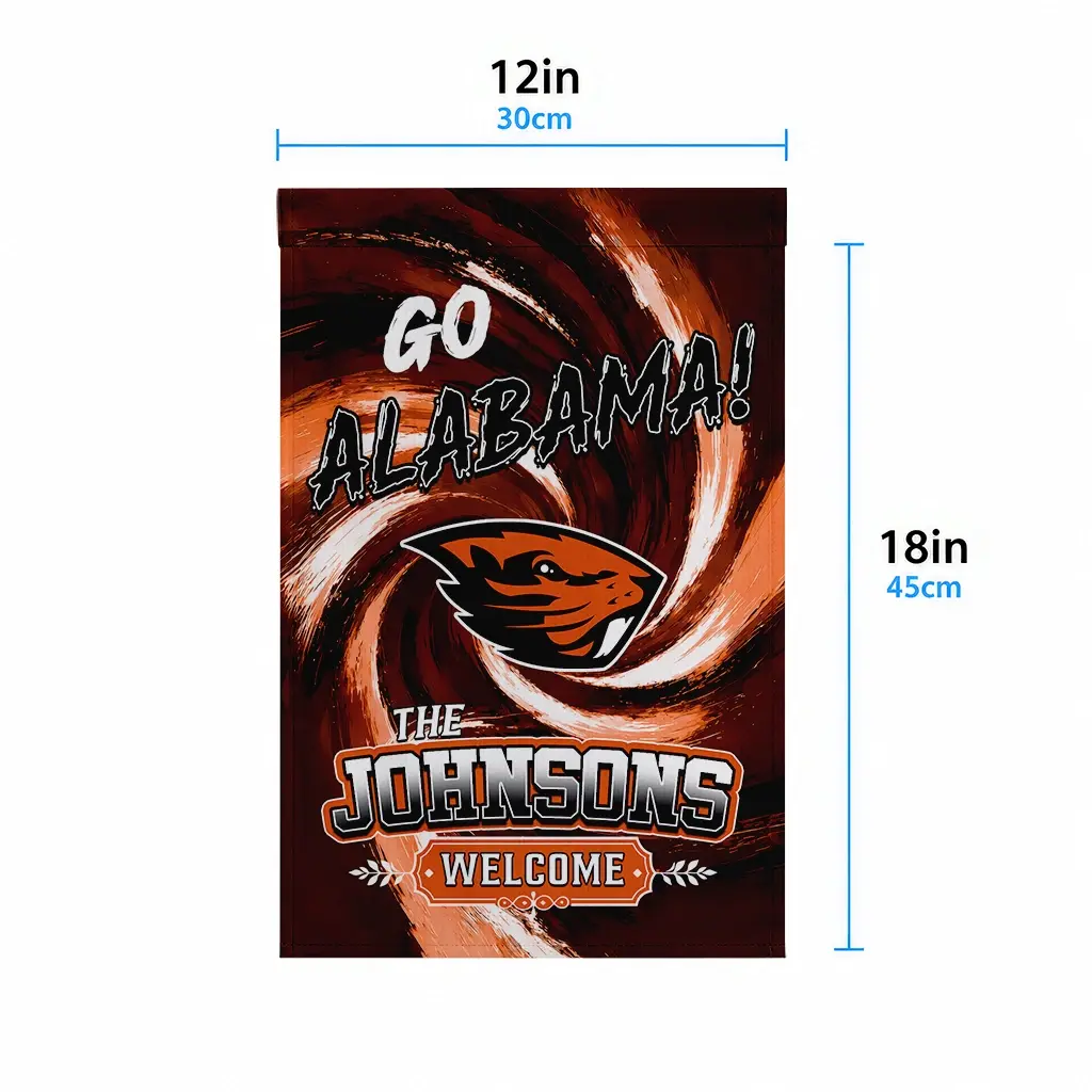 Oregon State Beavers Garden Flag Customized Swirl Vortex Orange High Quality Oregon State Beavers Garden Flag Customized Swirl Vortex Orange High Quality