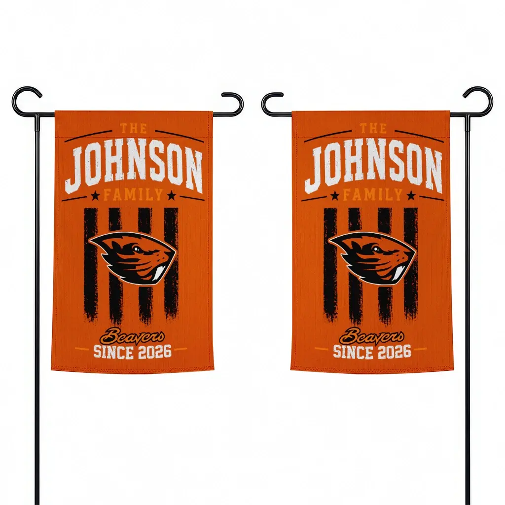Oregon State Beavers Garden Flag Personalized Distressed Stripes Orange Fashion Forward Oregon State Beavers Garden Flag Personalized Distressed Stripes Orange Fashion Forward