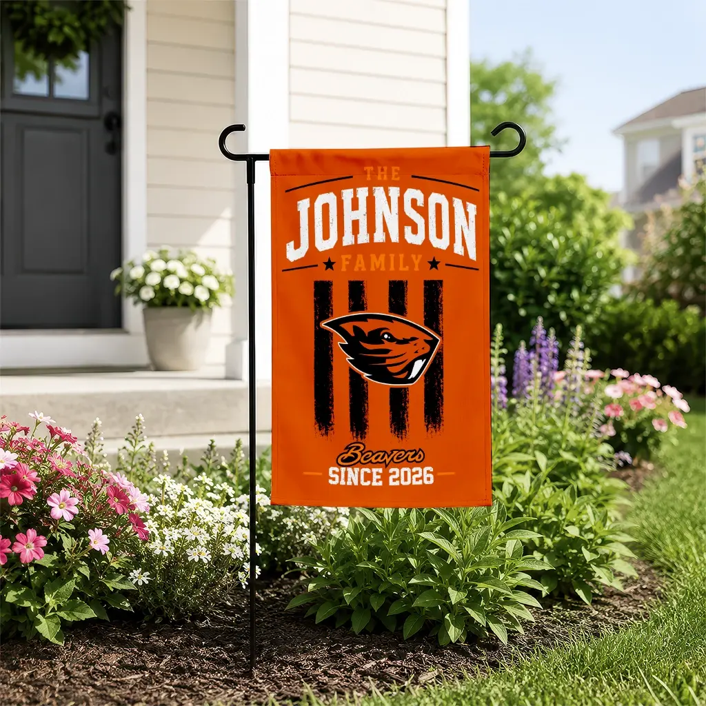 Oregon State Beavers Garden Flag Personalized Distressed Stripes Orange New Arrival Oregon State Beavers Garden Flag Personalized Distressed Stripes Orange New Arrival