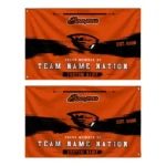 Oregon State Beavers House Flag Custom Brushed Streaks Orange Best Selling