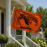Oregon State Beavers House Flag Custom Ornate Border Orange Best Selling
