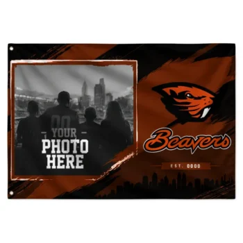 Oregon State Beavers House Flag Personalized Framed Photo Orange Black Best Selling