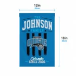 Orlando Magic Garden Flag Custom Distressed Stripes Blue Best Selling