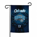 Orlando Magic Garden Flag Custom Laurel Wreath Blue Best Selling