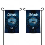 Orlando Magic Garden Flag Custom Laurel Wreath Blue Best Selling