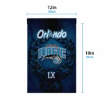 Orlando Magic Garden Flag Custom Laurel Wreath Blue Best Selling