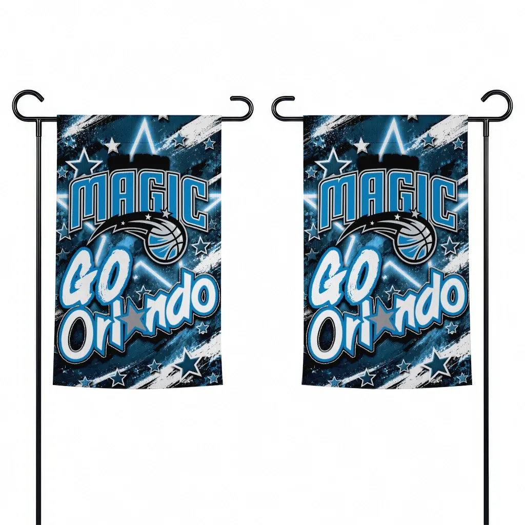 Orlando Magic Garden Flag Personalized Glowing Star Blue Fashion Forward Orlando Magic Garden Flag Personalized Glowing Star Blue Fashion Forward