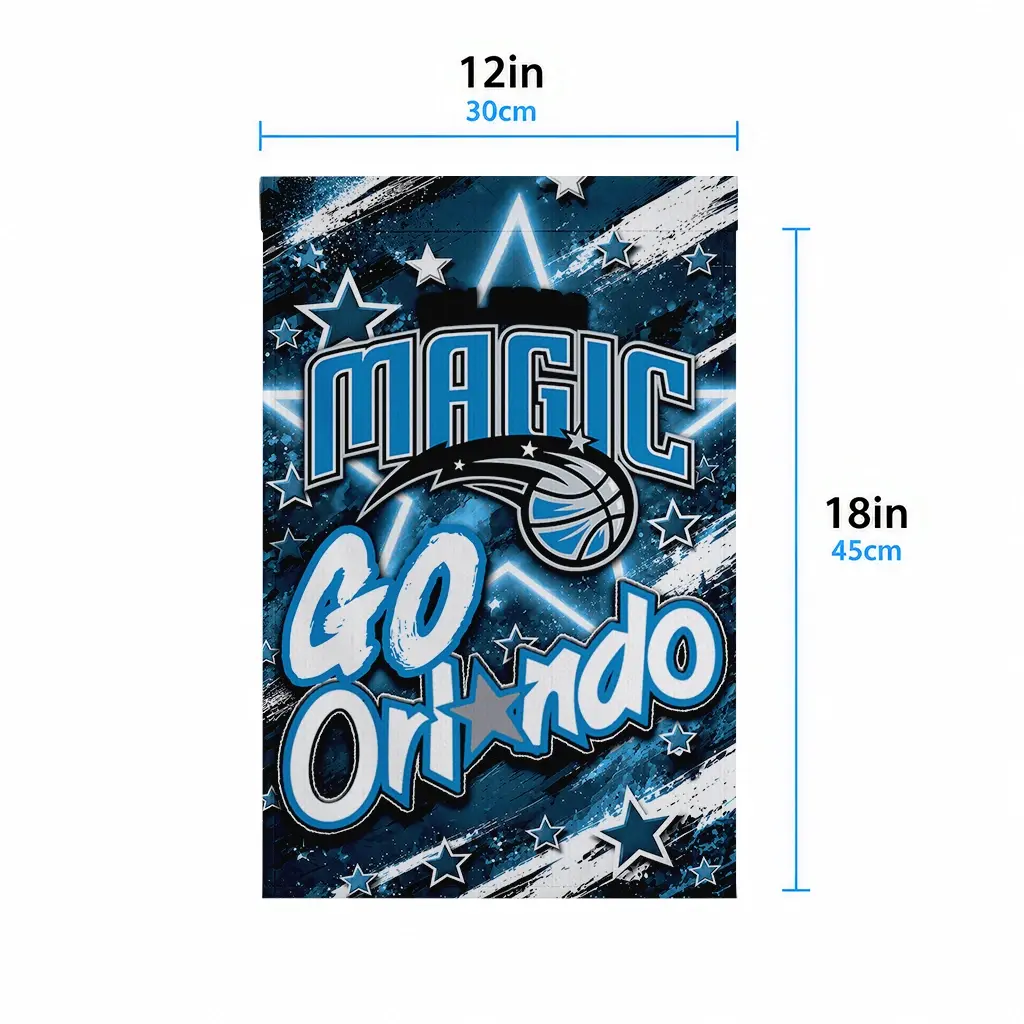 Orlando Magic Garden Flag Personalized Glowing Star Blue High Quality Orlando Magic Garden Flag Personalized Glowing Star Blue High Quality