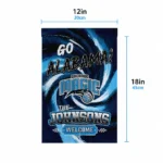Orlando Magic Garden Flag Personalized Swirl Vortex Blue Best Selling