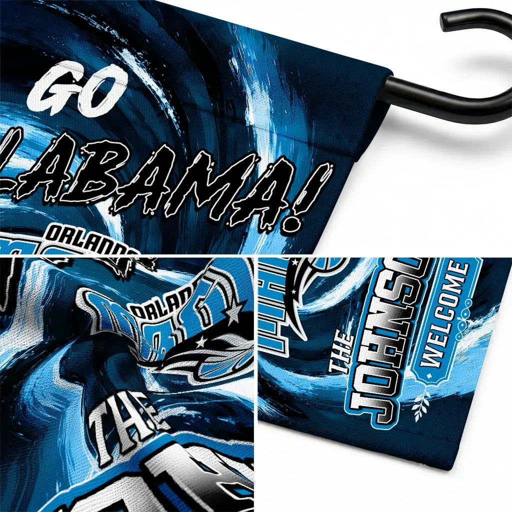Orlando Magic Garden Flag Personalized Swirl Vortex Blue Latest Model Orlando Magic Garden Flag Personalized Swirl Vortex Blue Latest Model