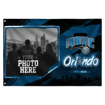 Orlando Magic House Flag Custom Framed Photo Blue Black Best Selling