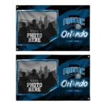 Orlando Magic House Flag Custom Framed Photo Blue Black Best Selling
