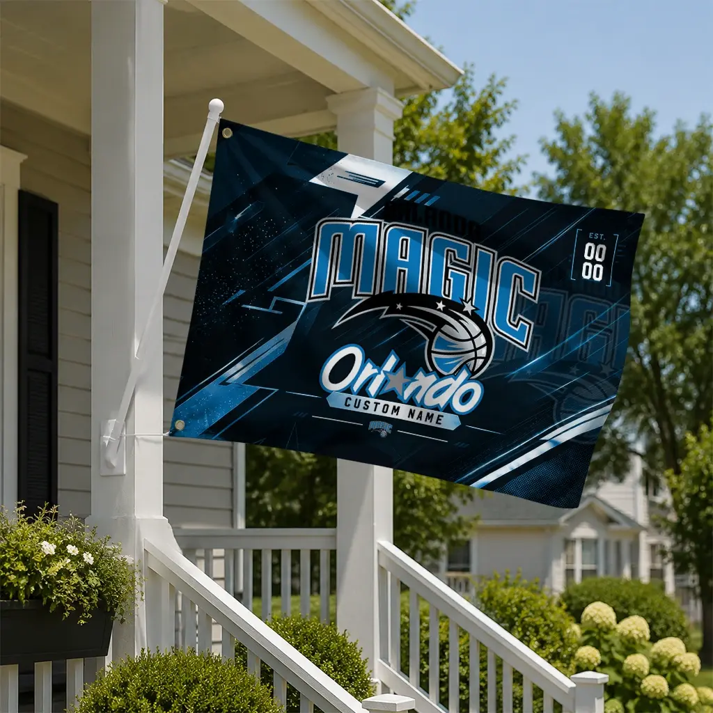 Orlando Magic House Flag Custom Speed Slashes Blue New Arrival Orlando Magic House Flag Custom Speed Slashes Blue New Arrival