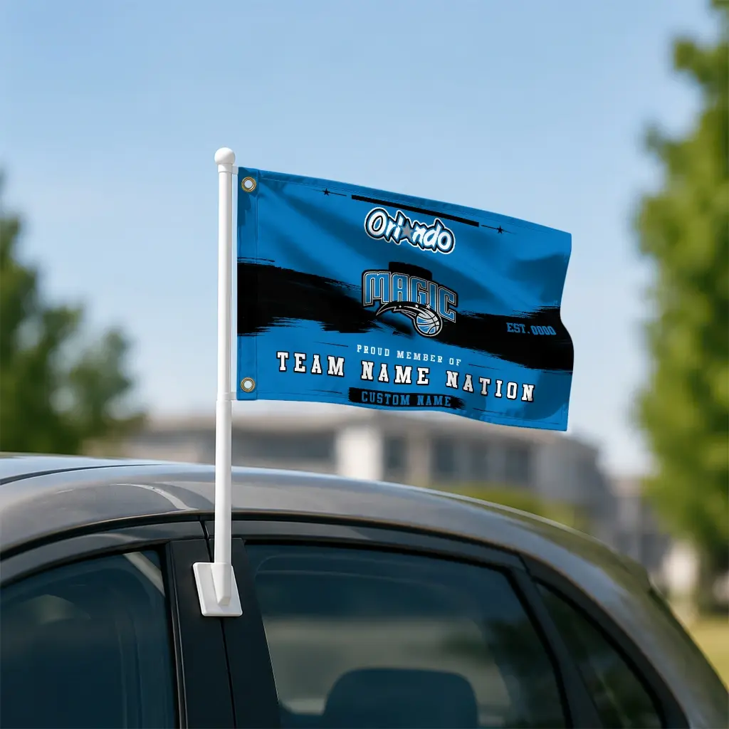 Orlando Magic House Flag Customized Brushed Streaks Blue Latest Model Orlando Magic House Flag Customized Brushed Streaks Blue Latest Model
